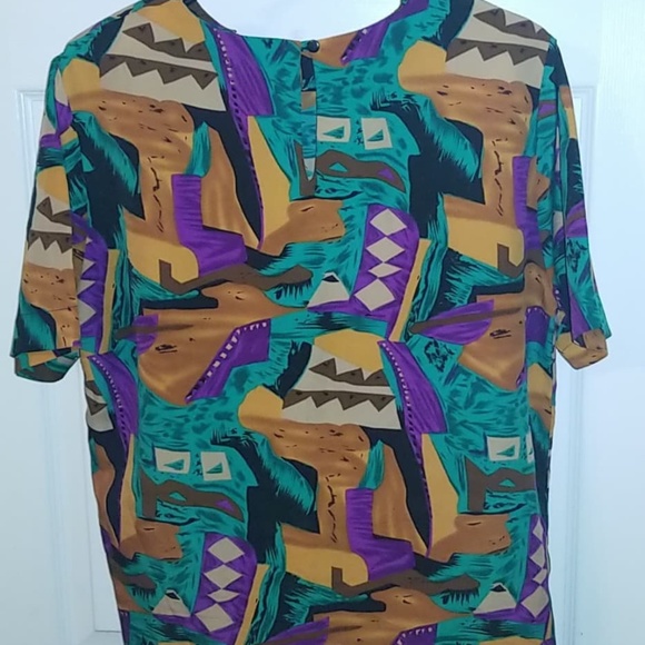 80s afrocentric blouse - Picture 2 of 2